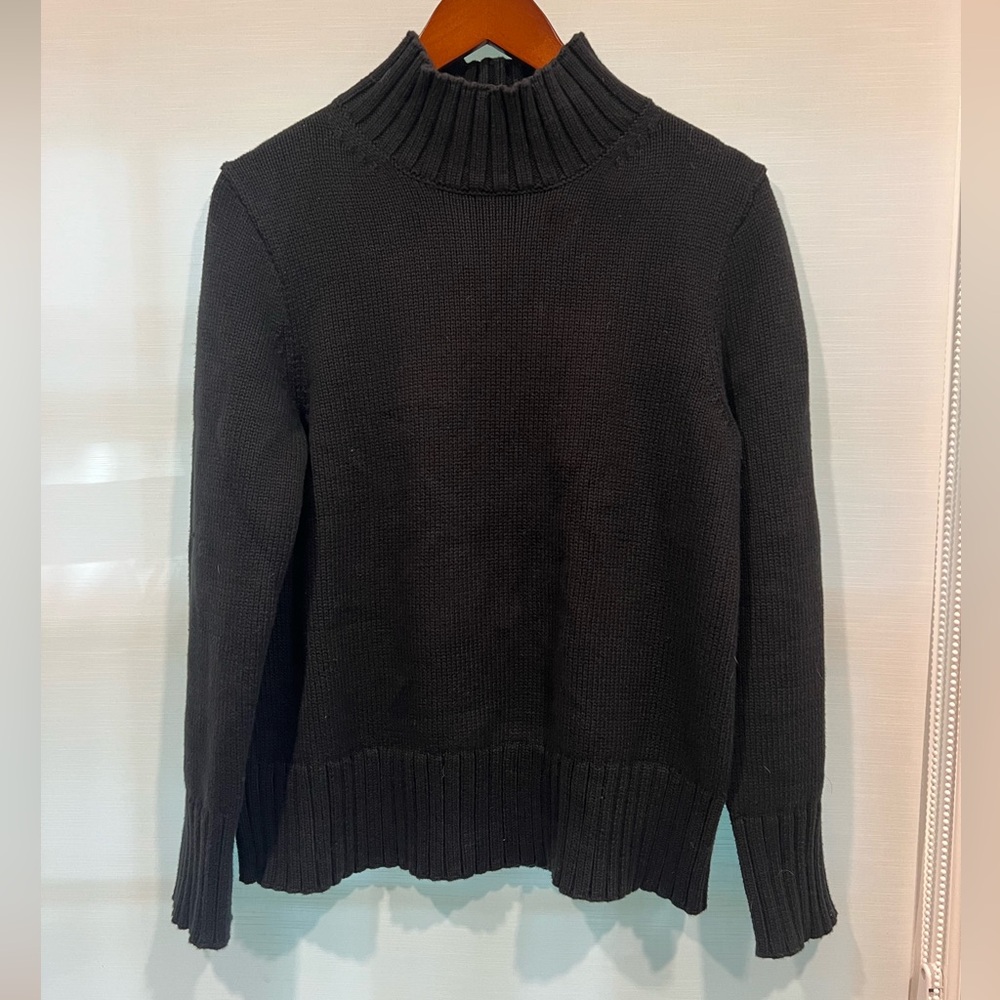Jcrew black turtle neck sweater